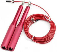 Metal Hand Adjustable Cable Jump Rope-Red