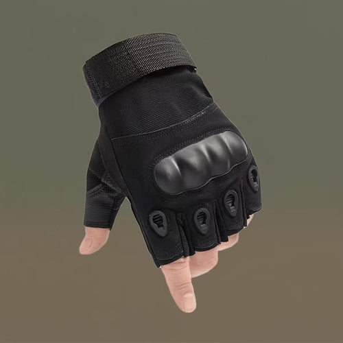 Black Leather Gloves